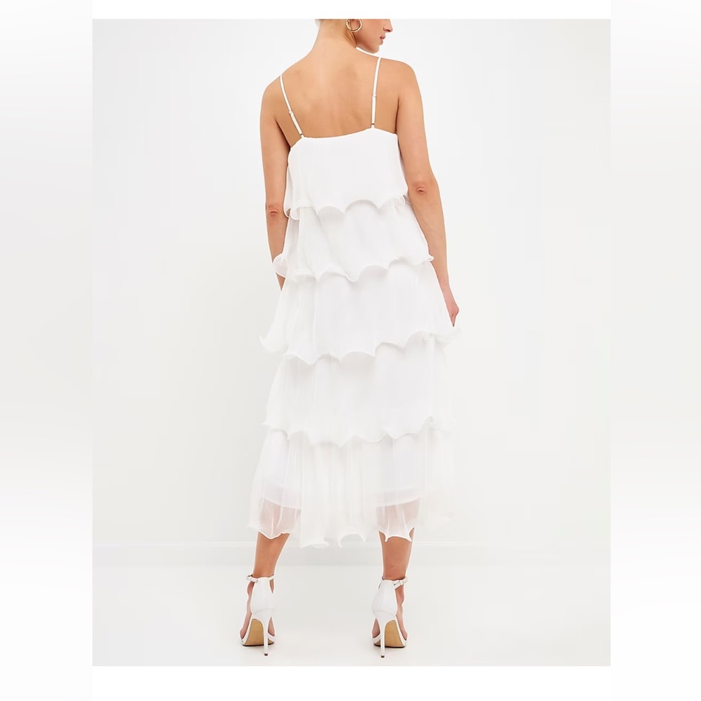 Express white layered dress. Size small